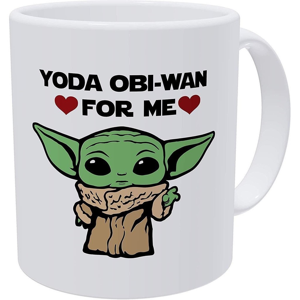 baby Yoda尤達寶寶陶瓷馬克杯子情人節咖啡杯水杯外貿新禮物個性