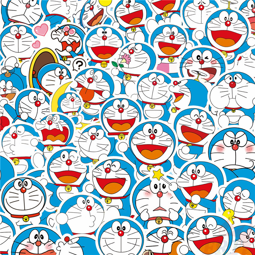 100張入 ❉ 哆啦A夢 機器貓 Doraemon 手賬貼紙 ❉ 筆記本手賬電腦冰箱吉他貼紙