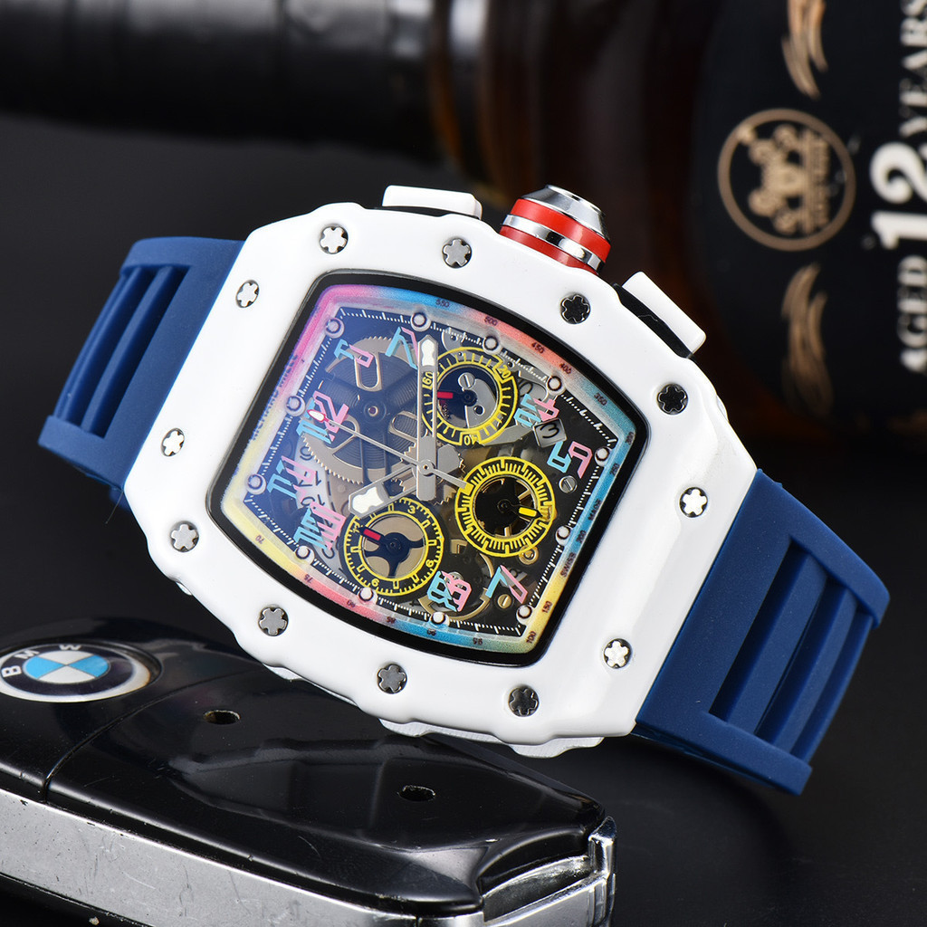 Quartz Watch 爆款熱銷運動理查德矽膠石英男士手錶