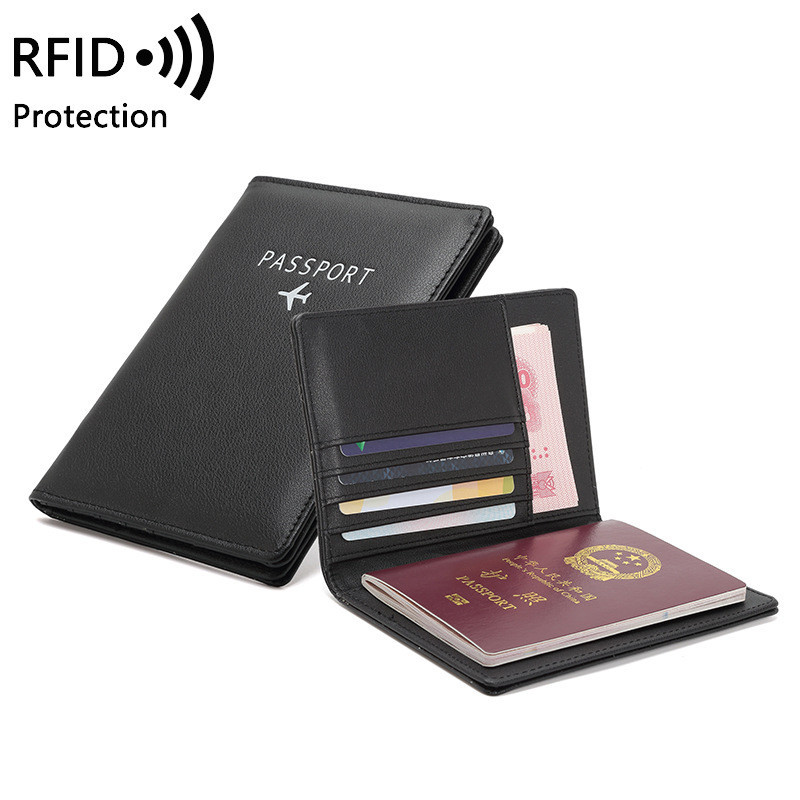 RFID防盜刷護照包多功能證件袋男女士出國旅行錢包機票夾