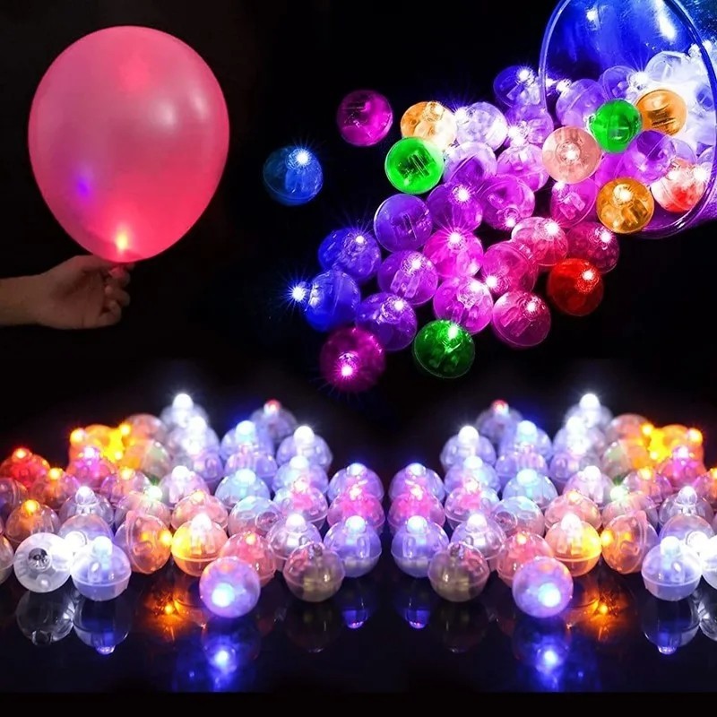 10 件 LED 氣球燈微型婚禮派對生日裝飾無線電池工藝發光派對 DIY