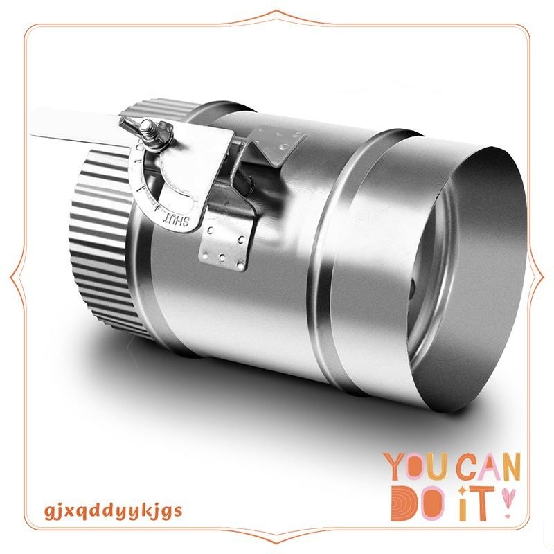 4 英寸 HVAC 管道手動音量阻尼器帶套筒鍍鋅可調節氣流管道 HVACAir 平衡用於 HVAC,抽油煙機易於使用