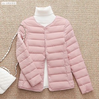 【HK潮流服裝】【超值】新款內膽棉衣短款輕薄圓領羽絨棉服羽絨服外套鼕季保暖防寒外套女外套鼕天棉襖外套輕羽絨外套