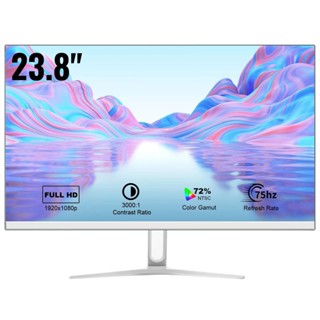現貨速髮 電腦顯示器 顯示器 24英寸電腦顯示器HDMI VGA直麵高畫質無邊框筆記本樹莓派外接副屏