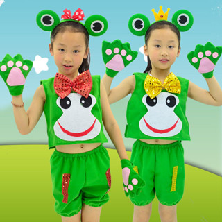 六一兒童小青蛙表演服小蝌蚪找媽媽卡通小跳蛙動物表演服舞蹈20250328