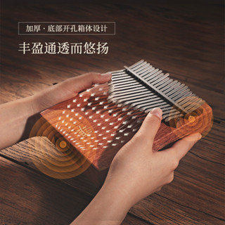 魯儒（Hluru）旗艦款拇指琴 專業級C調17音/21音kalimba卡林巴琴 初學者手指尖鋼琴 便攜式樂器 正品/現貨