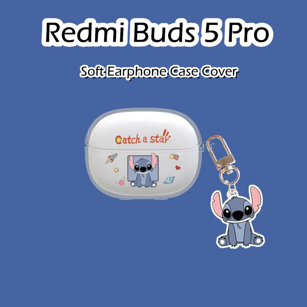[快速發貨] 適用於 Redmi Buds 5 Pro 保護套可愛卡通圖案軟矽膠耳機保護套保護套