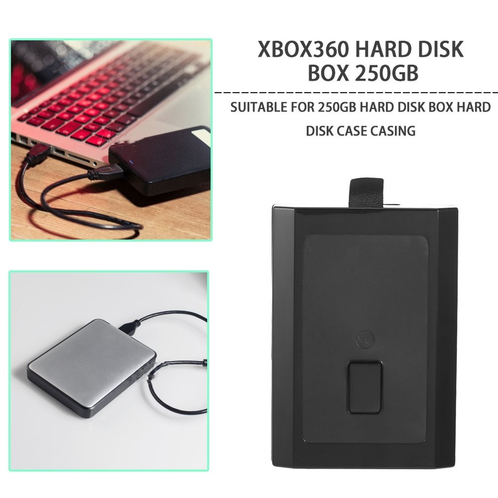 適用於 Xbox 360 的硬盤 250GB 硬盤盒硬盤驅動器外殼盒外殼蓋