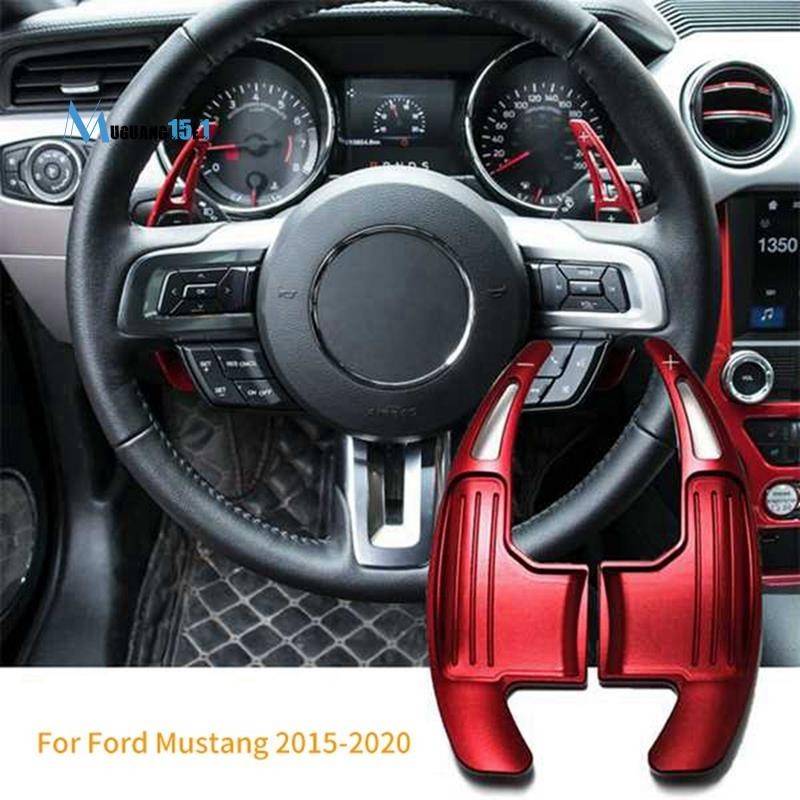 2 件裝汽車方向盤換檔撥片換檔器齒輪延長件適用於福特野馬 2015 2016 2017 2018 2019 2020
