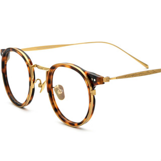 超輕β鈦時尚眼鏡框男女款復古圓形純B鈦板材光學眼鏡架