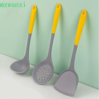 MXWANXI矽膠勺創意不粘廚具廚房刮刀烘焙長柄湯勺