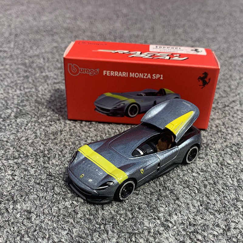 現貨比美高車模1:64仿真合金車模汽車模型法拉利MONZA SP1玩具 EKFY