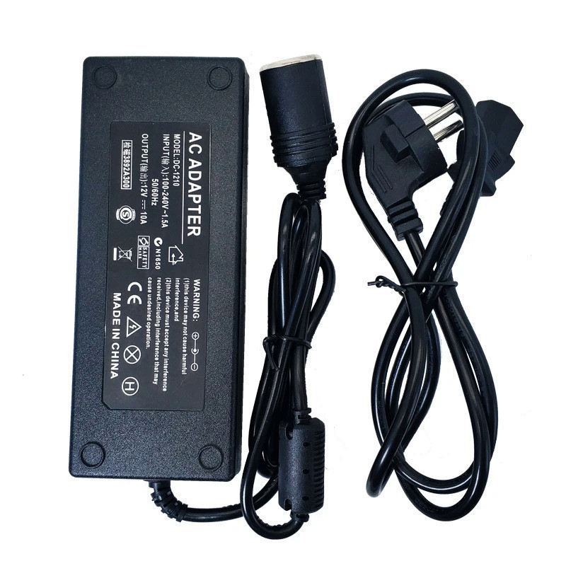 Ac DC 110V 220V 轉 12V 電源 2A 5A 8A 10A 車載點煙器轉換器逆變器 220V 12V 電