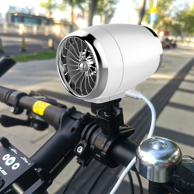 迷你便攜騎行風扇外賣電動腳踏車戶外降溫大風力風扇電動車裝備