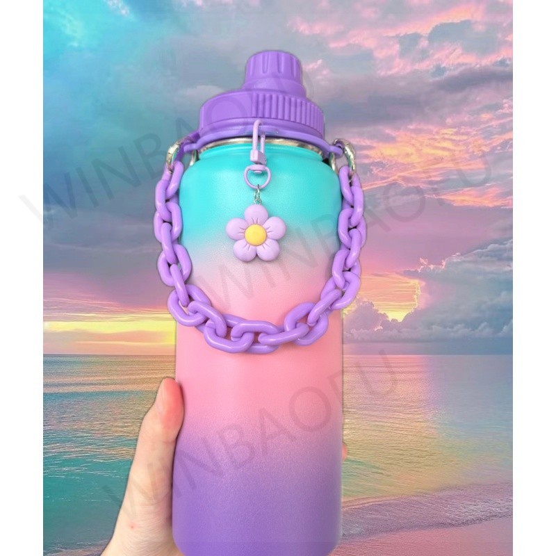 2 件裝 Aquaflask Paracord 手柄繩 Hydro Flask Carrier 水瓶手柄帶適合廣口瓶 1