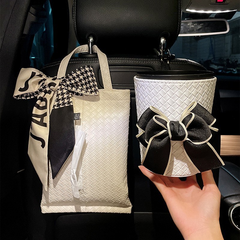 KISSCAR車用紙巾盒車座椅背掛式創意多功能抽鋁箔包飾汽車紙巾包掛袋用品