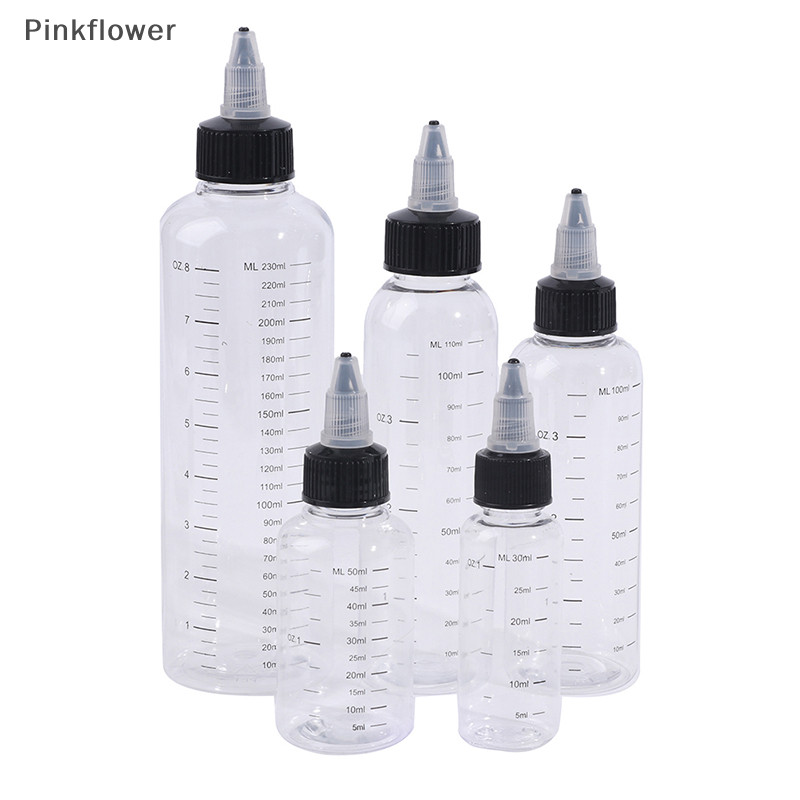 Pinkflower 30ml-250ml 塑料 PET 液體容量滴管瓶顏料墨水容器 EN