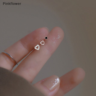Pinkflower 3 件/套鑽石愛心耳釘女士耳環迷你精緻耳環首飾 EN