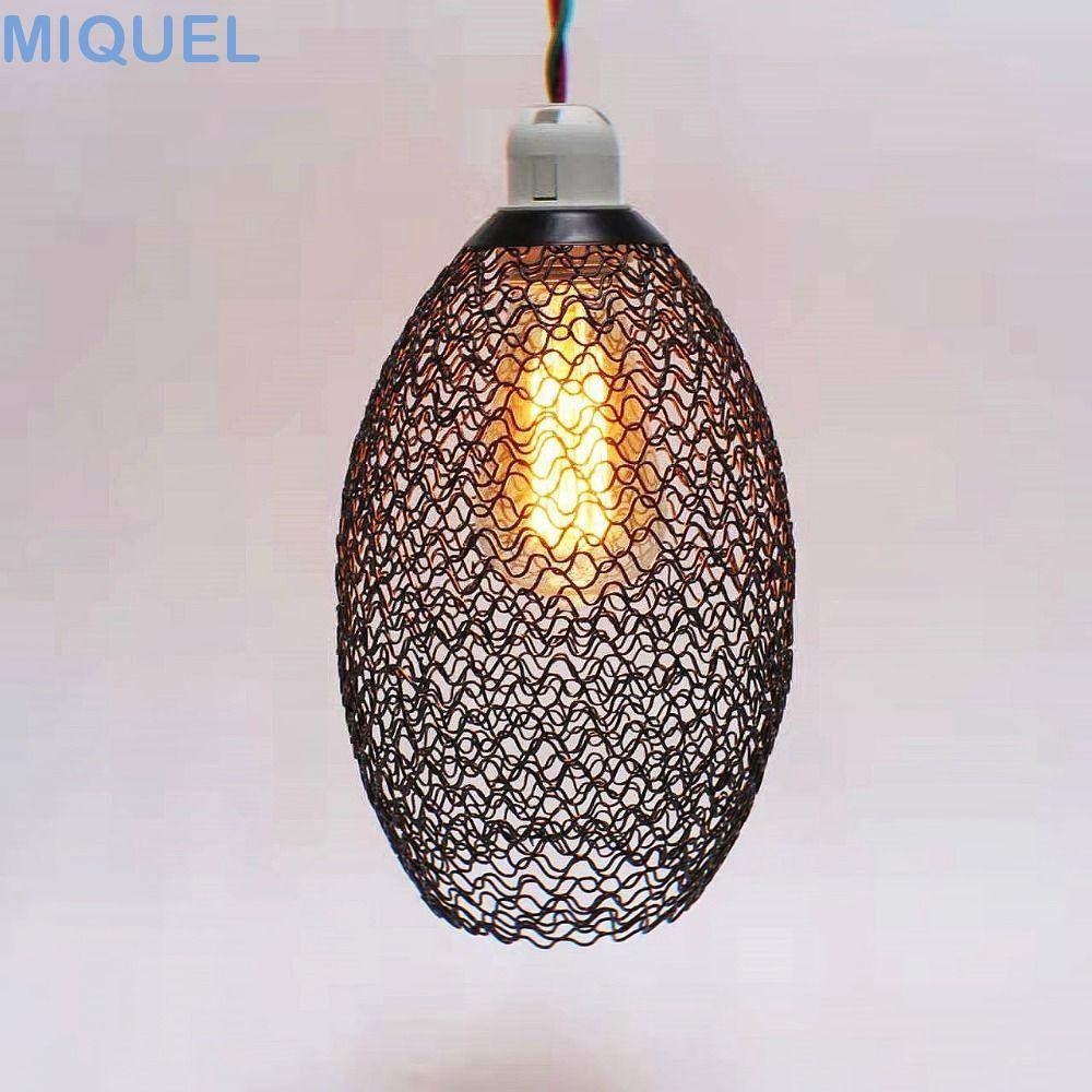 MIQUEL吊燈燈罩,黑色精緻幾何燈罩燈罩,現代風格創意經典復古餐廳