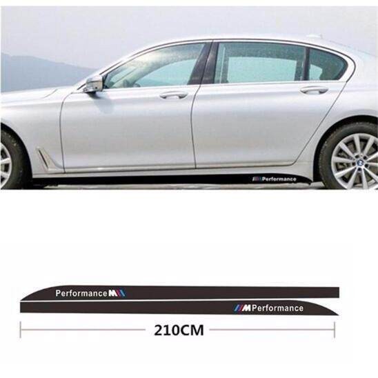 2 件裝汽車貼紙 ///M 性能車身貼紙貼花 適用於 BMW F30 F32 F33 320i E60 E61 520