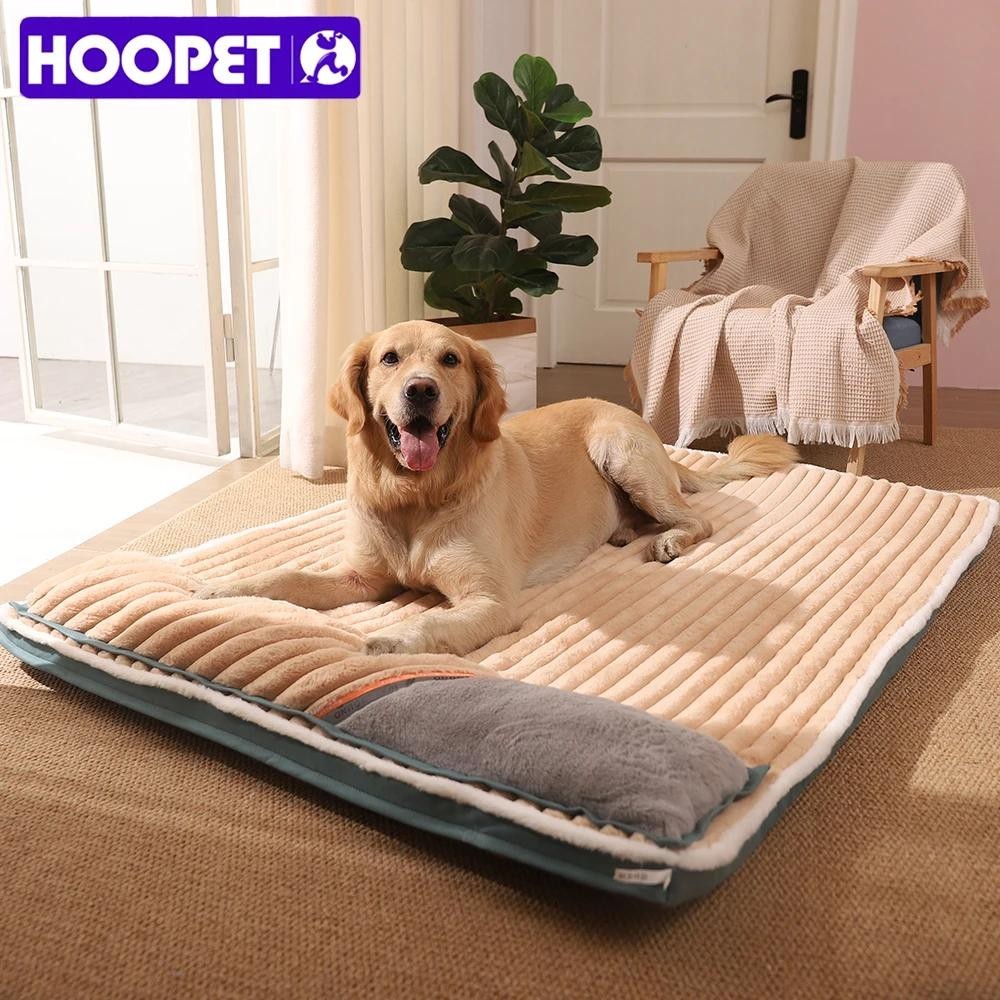 Hoopet 狗床墊墊適用於小型大型犬睡床和貓屋超柔軟耐用床墊可拆卸寵物墊