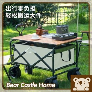 熊熊家居🐻 戶外露營車 拖車手推車 折疊野營車 購物車 露營推車 擺攤拖車 小推拉貨車 家庭小貨車 營地車 TK45