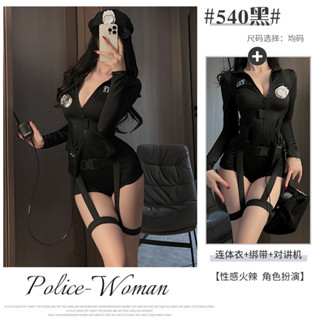2477【心動警告】贈對講機&吊帶腿環 警察制服 女警 cosplay 警察 萬聖節服裝 聖誕節衣服 情趣內衣