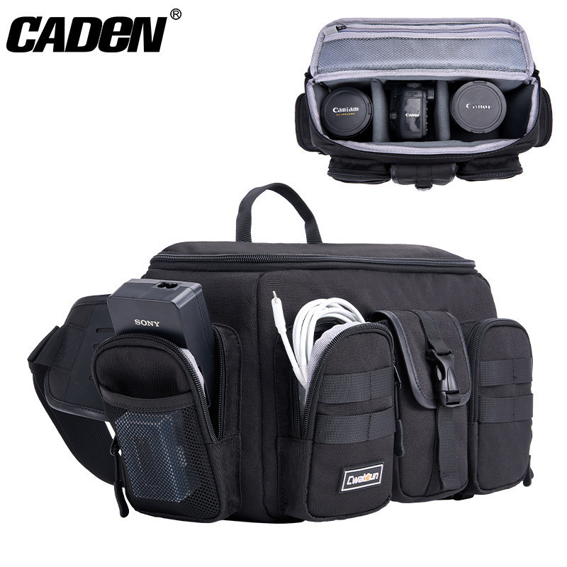 卡登專業便攜相機包CADeN微單斜挎防水腰包多功能單眼攝影包 相機 IJJD