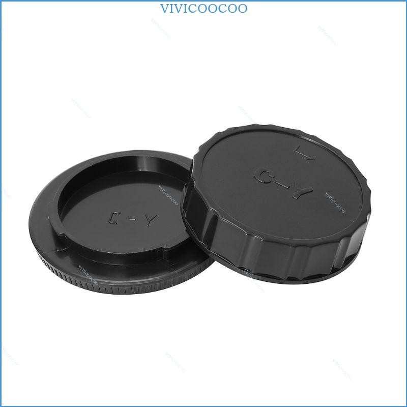Vivi 後鏡頭蓋相機機身蓋適用於 Contax Yashica C Y 卡口 DSLR 單反相機鏡頭卡口鏡頭後蓋機身蓋