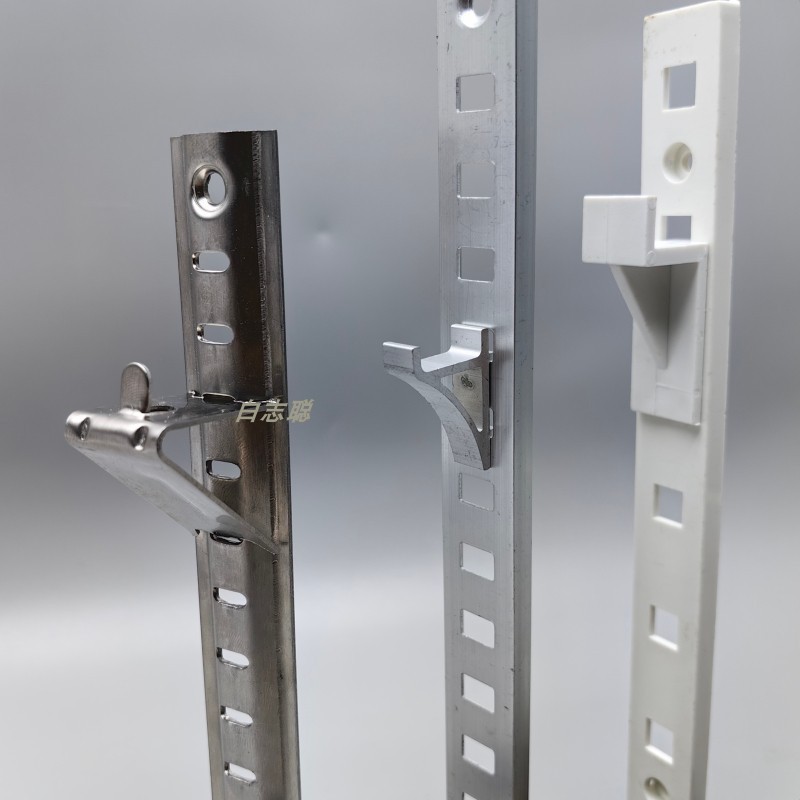 支架不鏽鋼固定冰箱卡扣支撐鋁卡子層塑膠吊飾展示櫃掛鉤雪櫃鉤子