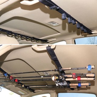 車用魚竿架 釣魚置物架 固定綁帶 汽車魚竿固定架 汽車頂部魚竿架 漁具 車用魚竿支架 路亞桿支架桿掛魚竿路亞竿包 H.