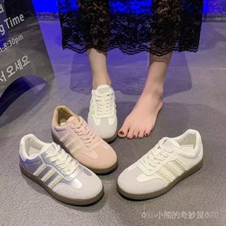 【臺灣出貨】35-43 大碼女鞋41寬腳德訓鞋春夏平底闆鞋小白鞋透氣休閒運動鞋42大碼女裝 胖妹妹 大尺碼