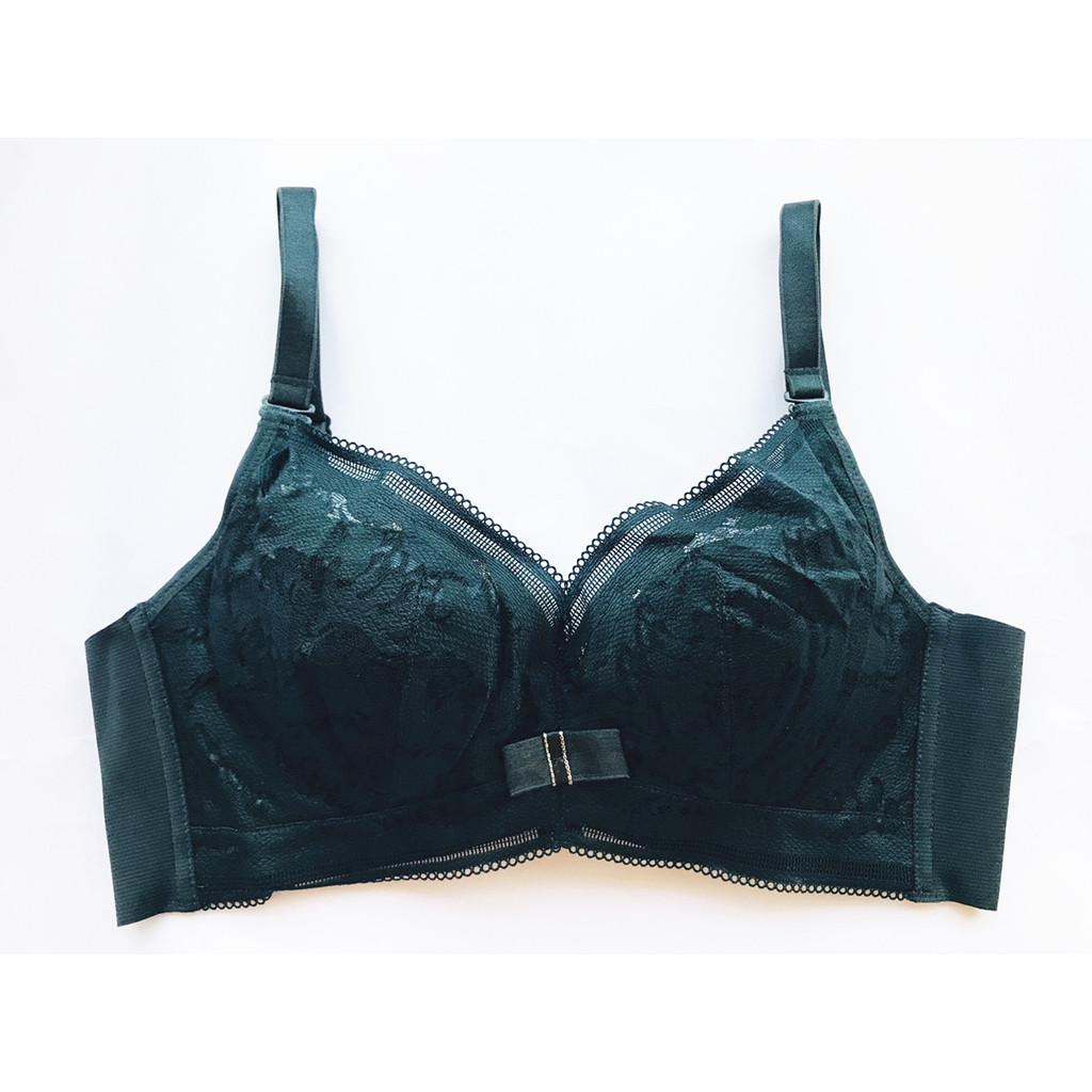 竹子 bra4 品牌出清特價 蕾絲100%純棉內裏薄杯舒適記憶軟鋼圈文胸罩聚攏調整型女內衣3011