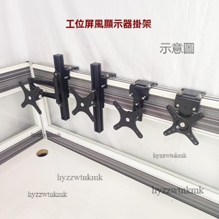 附發票🌷電腦螢幕架 螢幕支架 增高架 顯示器支架 工位屏風轉角顯示器掛架 旋轉伸縮升降增高懸掛辦公桌隔斷螢幕支架