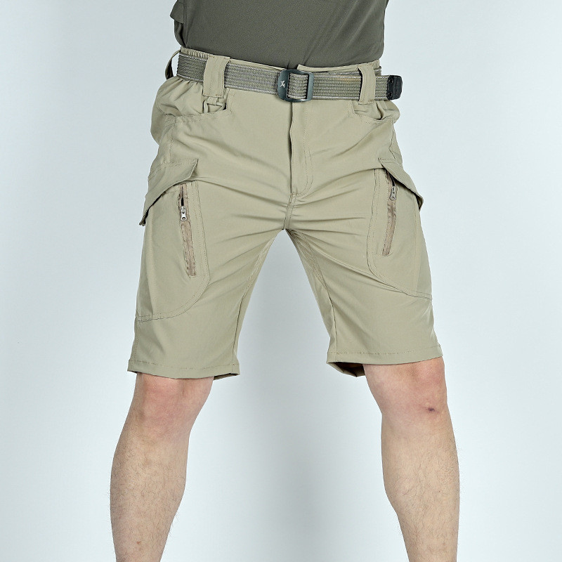 夏季iX9彈力速乾短褲戰術五分短褲戶外輕薄透氣工裝短褲