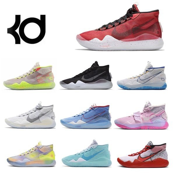 2024新款現貨 KD12 杜蘭特12代籃球鞋 男子耐磨外場實戰緩震氣墊學生防滑運動鞋
