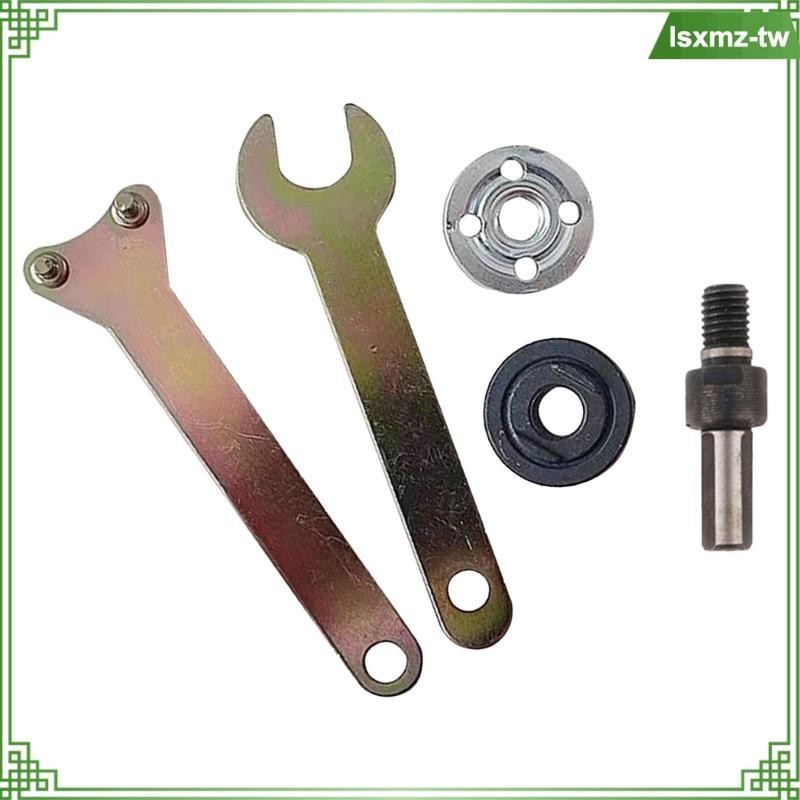 [LsxmzTW] 電鑽轉換角磨機套裝配件帶法蘭螺母零件套裝易於使用角磨機連桿套裝