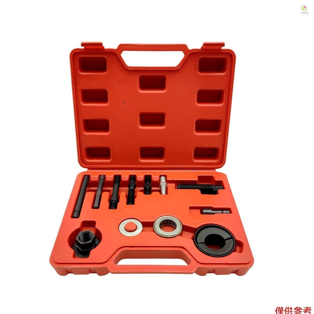 Casytw 14PCS 滑輪拉拔器和安裝套件,用於 GM Ford 的自動動力轉向泵皮帶輪拉拔器拆卸器/安裝工具交流發