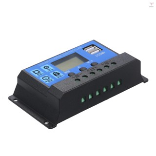 Uurig)60a 12V / 24V 太陽能充電控制器 PWM 智能調節器帶 USB 5V 2.5A