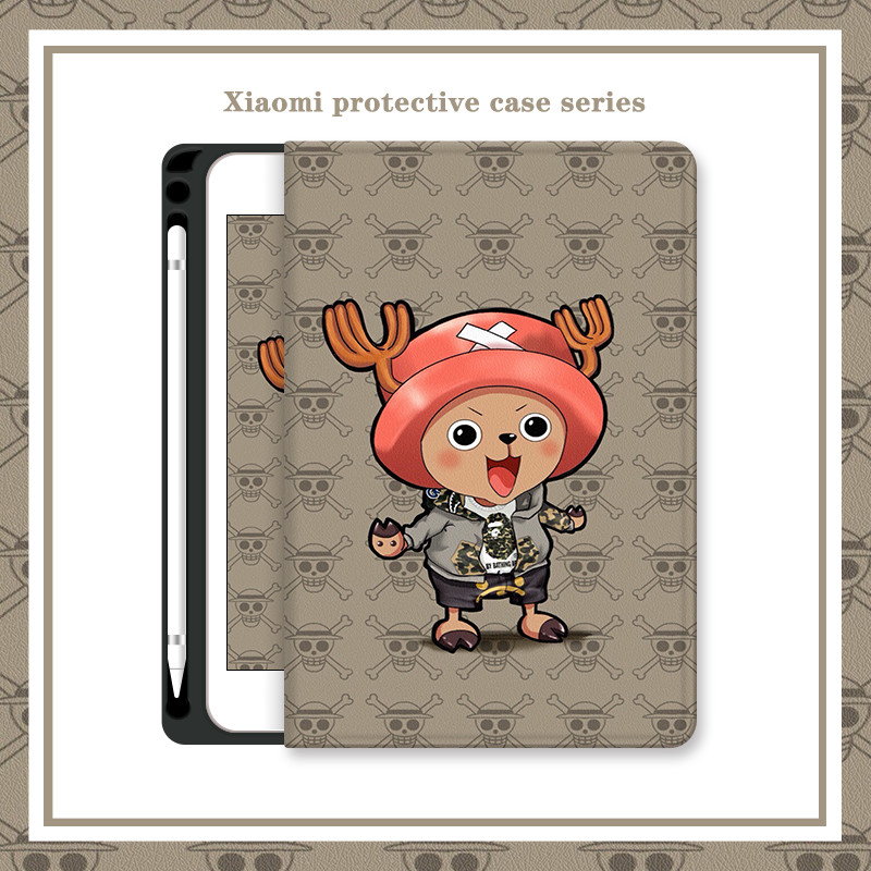 XIAOMI 適用於 OPPO Pad Air 10.36 11.6 11 11.4 英寸保護套帶筆槽卡通可愛小米平板電