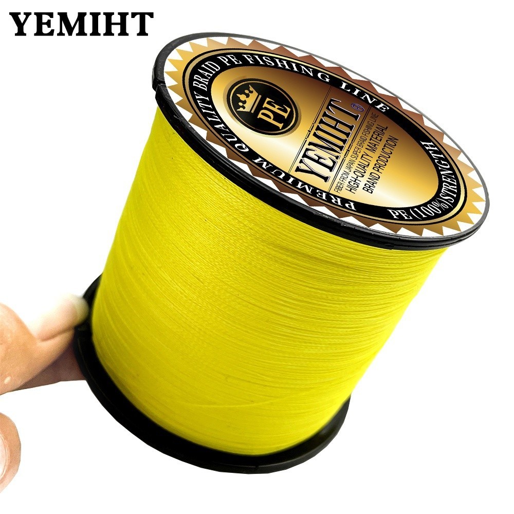 Yemiht 500m 300M 100m 多色PE編織線4股10 -120lb複絲日本釣魚線PE編織釣魚線