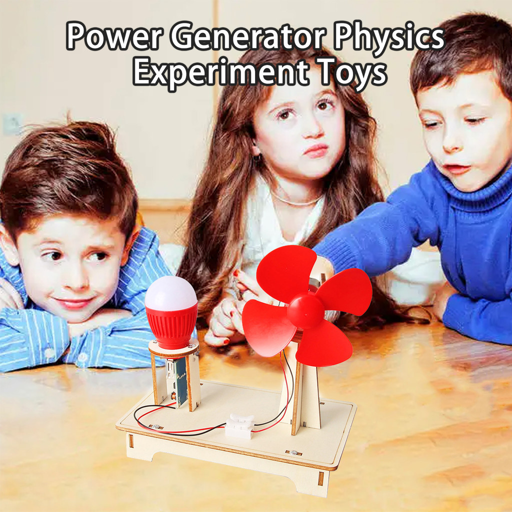 Comeaway 1 套教學演示玩具手工邏輯思維靈感好奇心智力開發風力渦輪機兒童物理玩具兒童玩具