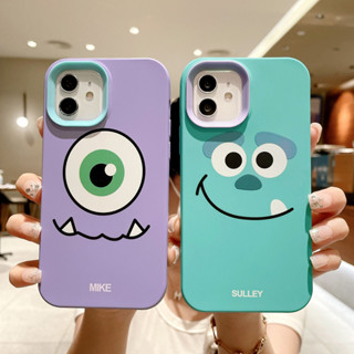 三合一手機殼 藍色雙眼怪 和紫色大眼仔iPhone手機殼 適用於iPhone15 14 13 12 11 Pro Max