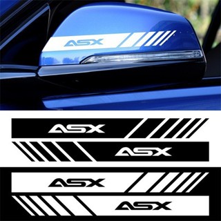 一對裝三菱 ASX 汽車後照鏡貼花運動反光貼紙