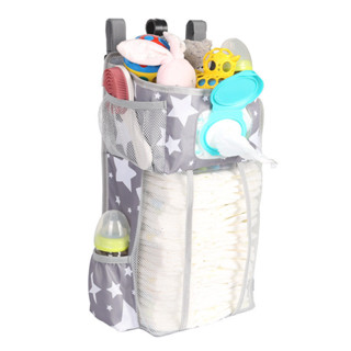 嬰兒床頭掛袋寶寶尿布衣服整理收納袋牛津布儲物袋