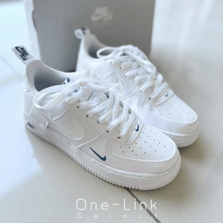 Nike Air Force 1 白藍 海鹽藍 3M反光 小勾 鏤空 FB8971-100