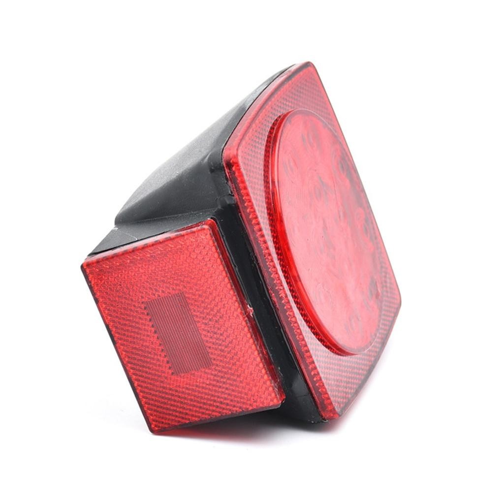 2 件/套增強型可見度 Led 尾燈適用於汽車拖車可靠防水拖車燈紅色
