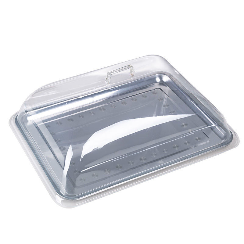 【透明食物蓋】食品透明蓋子防塵罩長方形圓形塑膠蛋糕麵包熟食烤盤保鮮蓋擺攤好