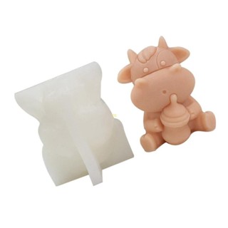 Yu Dairy 牛模具 3D 牛矽膠模具動物鑄造模具巧克力軟糖裝飾肥皂模具