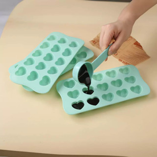 15格愛心矽膠烤盤模具烘焙模具巧克力糖果冰格心形模具